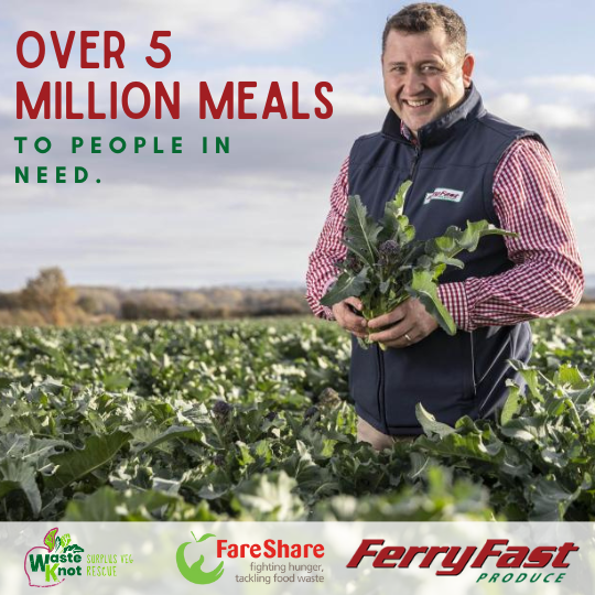 FerryFast and Waste Knot partnership with FareShare provides over five million meals for people in need.