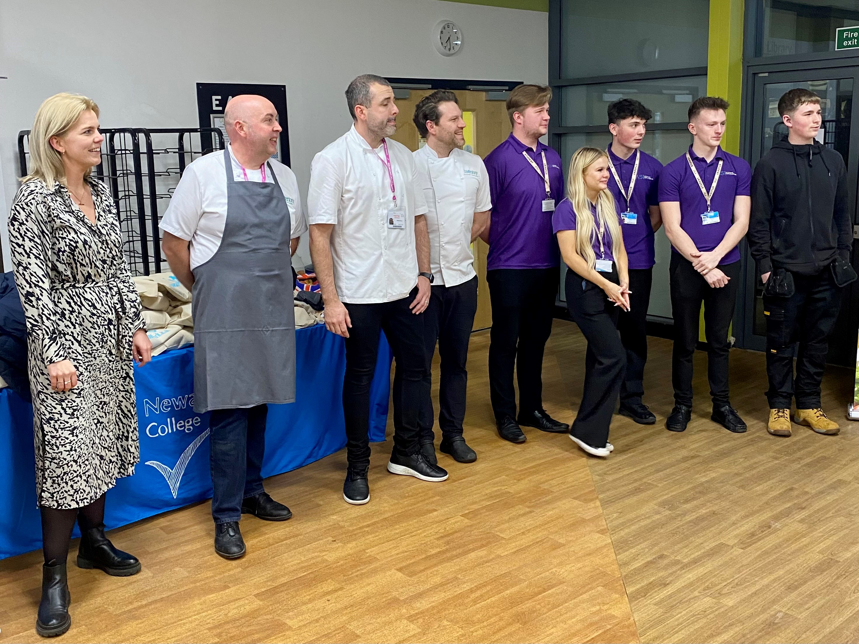 Thank you to BaxterStorey, Restaurant Associates and the students at Newark College