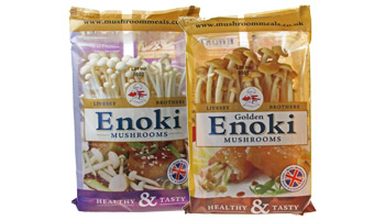Fresh produce: Livesey Mushrooms - White & Golden Enoki